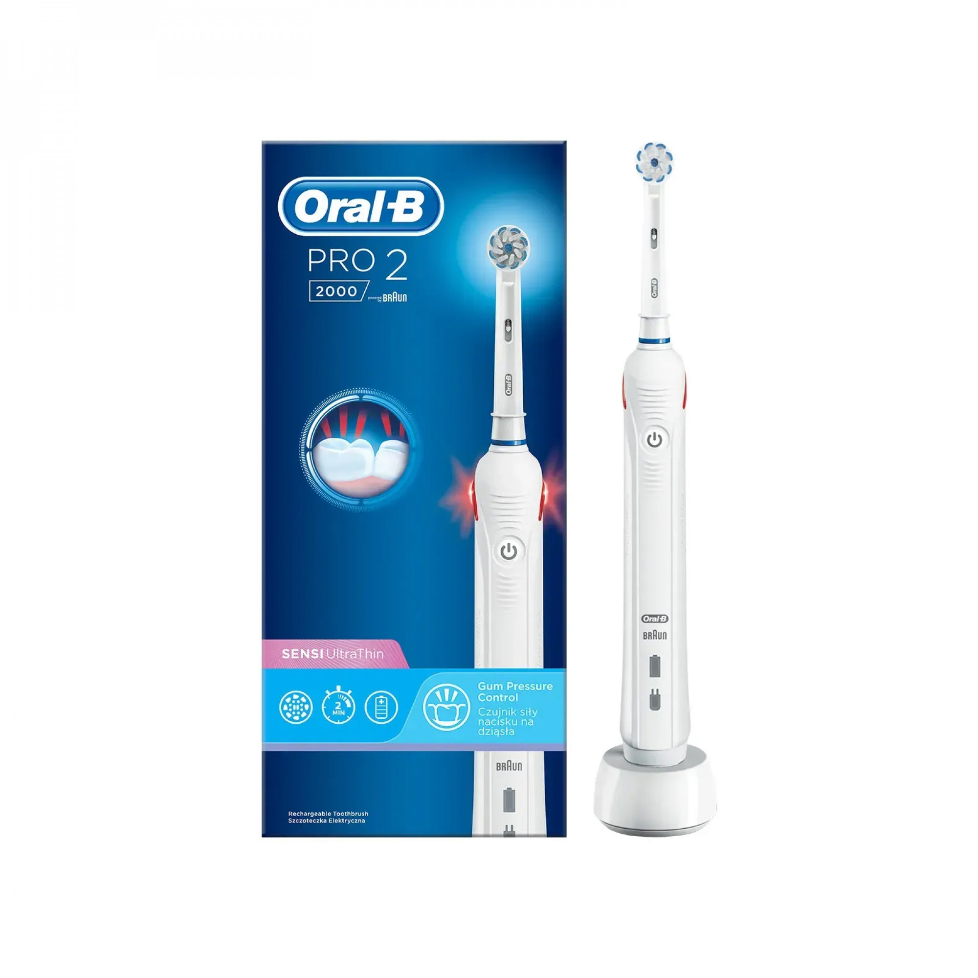 Електрична зубна щітка Oral-B Pro2 2000 Sensi UltraThin D501.513.2